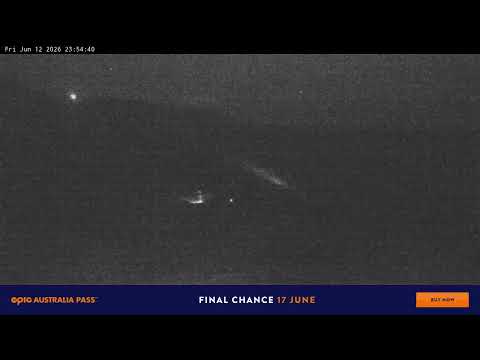 Perisher Blue Cow Live snow cam captured at 12 June 2026 at 11:56 pm AEST