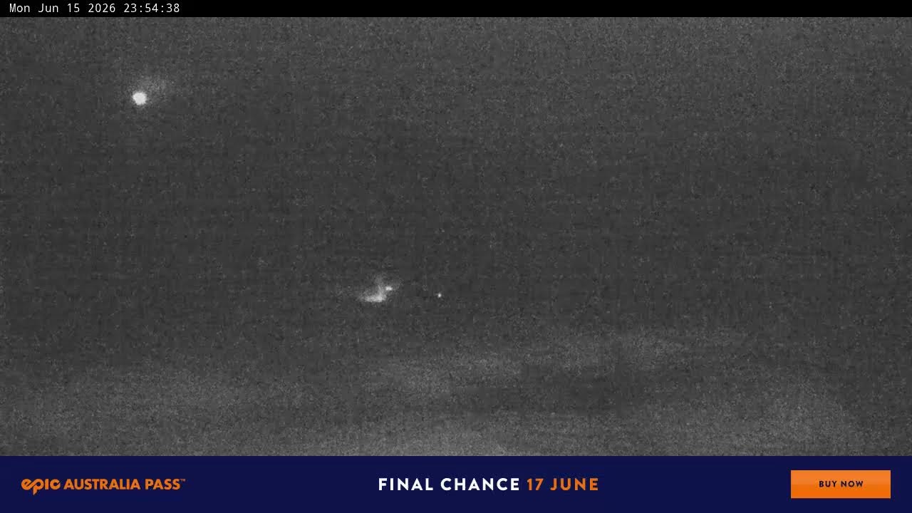 Perisher Blue Cow Live snow cam captured at 15 June 2026 at 11:55 pm AEST
