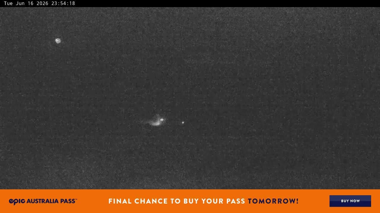 Perisher Blue Cow Live snow cam captured at 16 June 2026 at 11:55 pm AEST