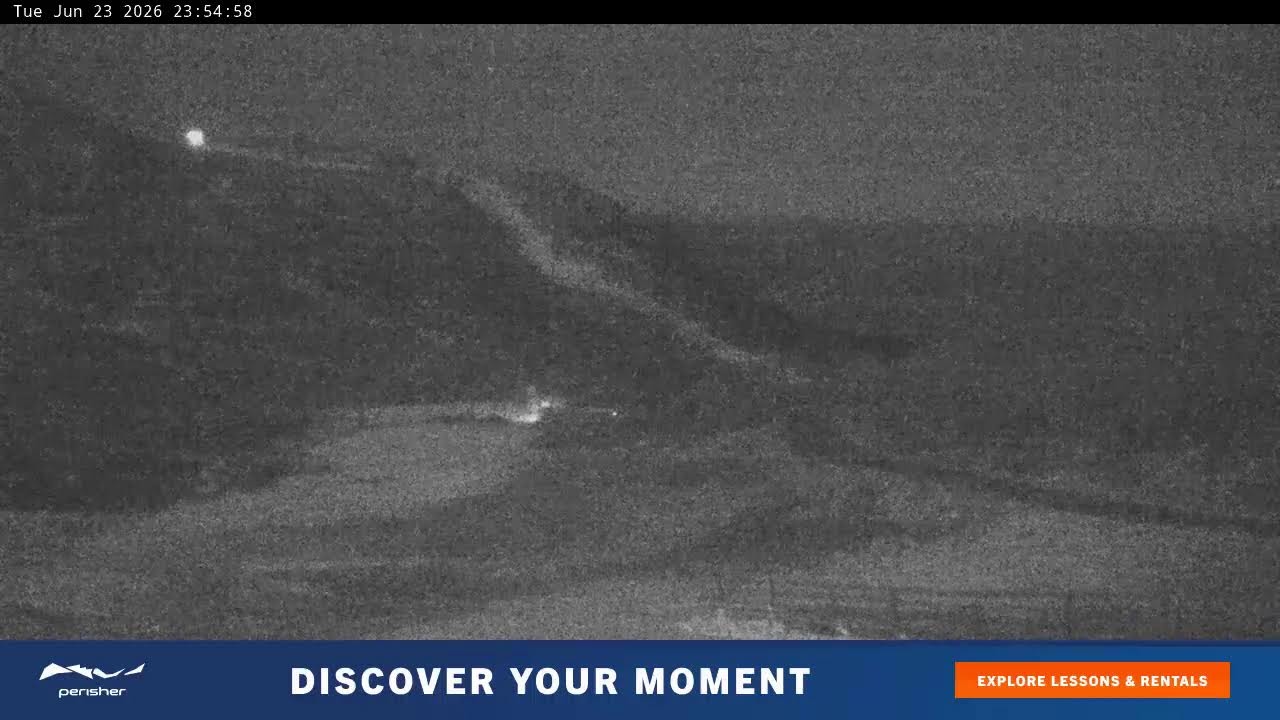 Perisher Blue Cow Live snow cam captured at 23 June 2026 at 11:58 pm AEST