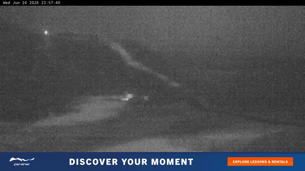 Perisher Blue Cow Live snow cam captured at 24 June 2026 at 11:58 pm AEST