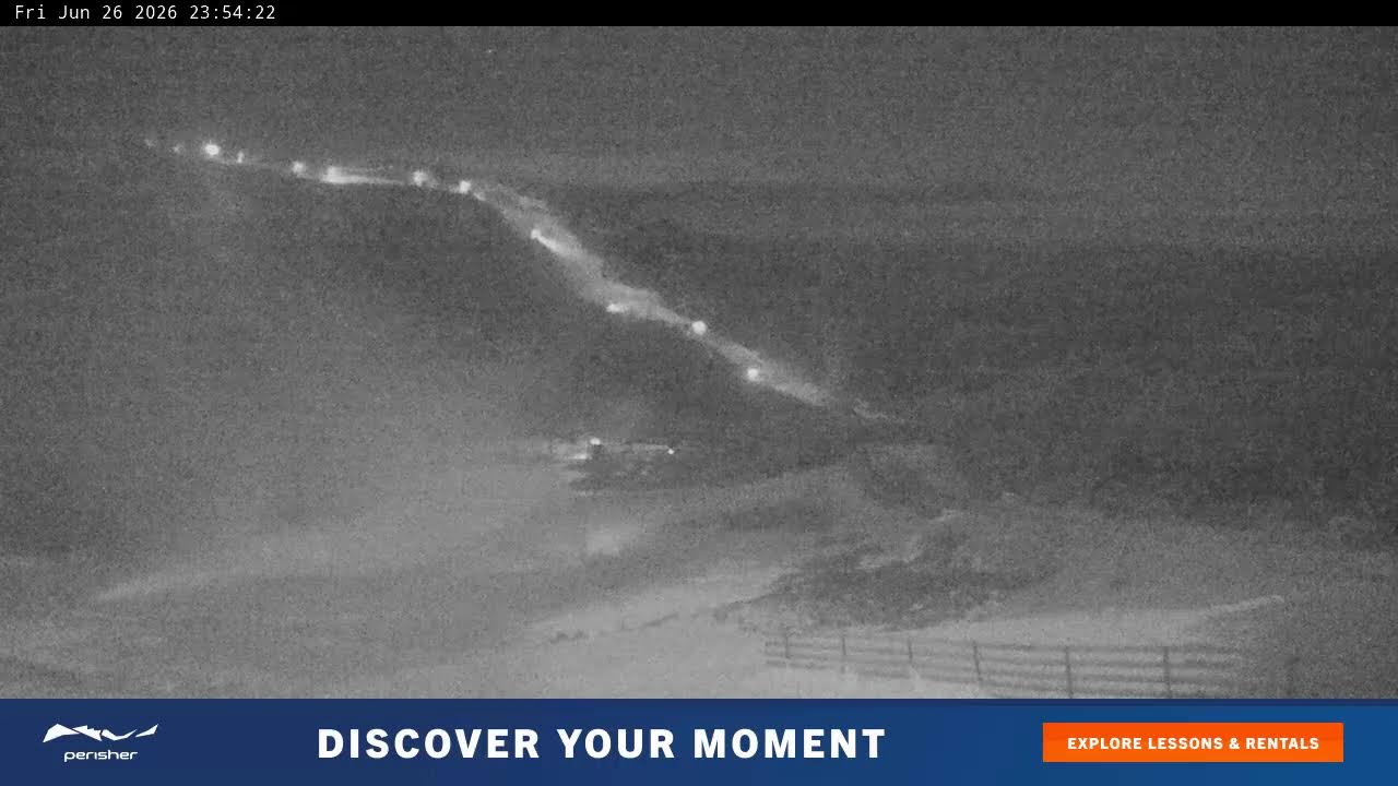 Perisher Blue Cow Live snow cam captured at 26 June 2026 at 11:58 pm AEST