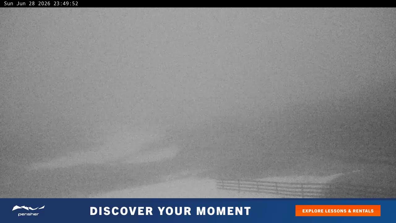 Perisher Blue Cow Live snow cam captured at 28 June 2026 at 11:55 pm AEST