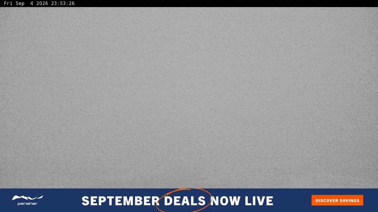 Perisher Blue Cow Live snow cam captured at 4 September 2026 at 11:56 pm AEST