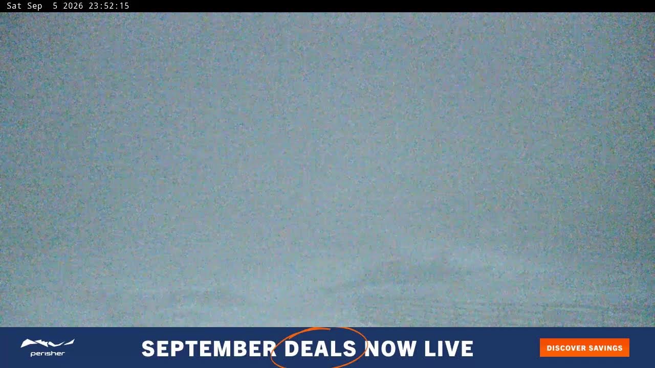 Perisher Blue Cow Live snow cam captured at 5 September 2026 at 11:55 pm AEST