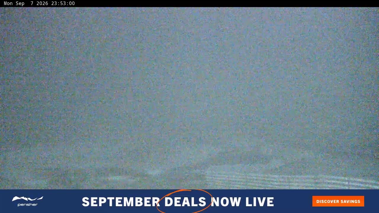 Perisher Blue Cow Live snow cam captured at 7 September 2026 at 11:54 pm AEST