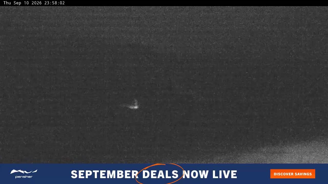 Perisher Blue Cow Live snow cam captured at 10 September 2026 at 11:59 pm AEST