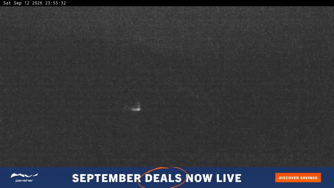 Perisher Blue Cow Live snow cam captured at 12 September 2026 at 11:58 pm AEST