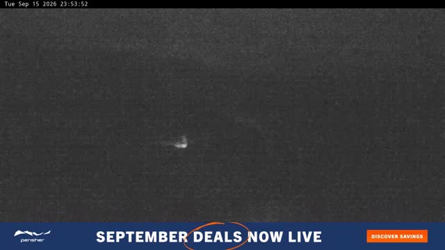 Perisher Blue Cow Live snow cam captured at 15 September 2026 at 11:54 pm AEST
