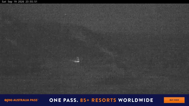 Perisher Blue Cow Live snow cam captured at 19 September 2026 at 11:56 pm AEST