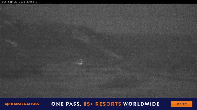 Perisher Blue Cow Live snow cam captured at 20 September 2026 at 11:56 pm AEST