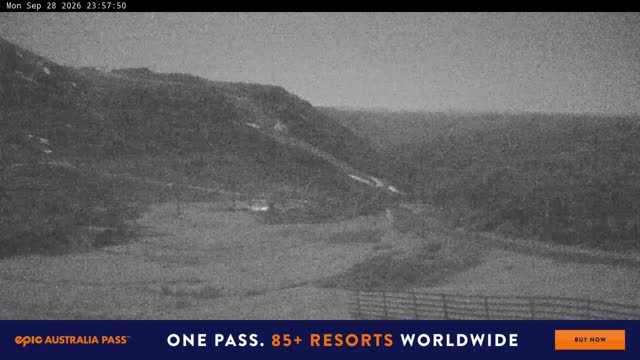 Perisher Blue Cow Live snow cam captured at 28 September 2026 at 11:58 pm AEST