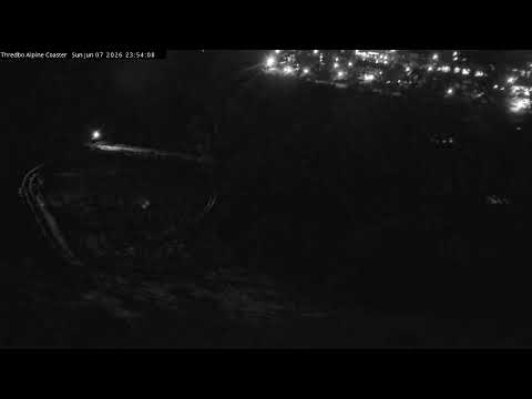 Thredbo Alpine Coaster Live snow cam captured at 7 June 2026 at 11:58 pm AEST
