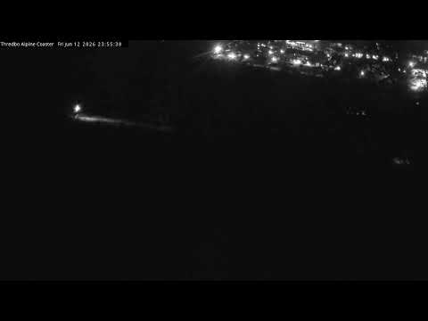 Thredbo Alpine Coaster Live snow cam captured at 12 June 2026 at 11:56 pm AEST
