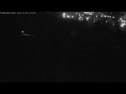 Thredbo Alpine Coaster Live snow cam captured at 13 June 2026 at 11:56 pm AEST