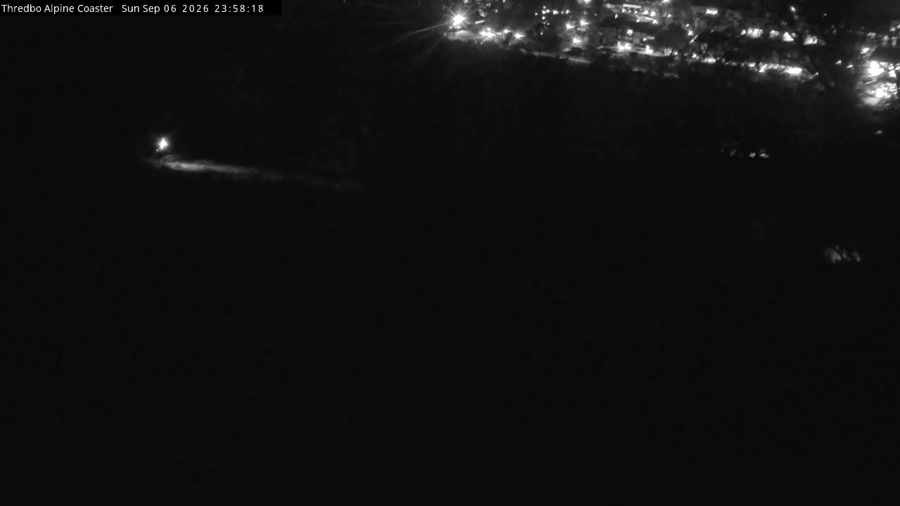 Thredbo Alpine Coaster Live snow cam captured at 6 September 2026 at 11:59 pm AEST