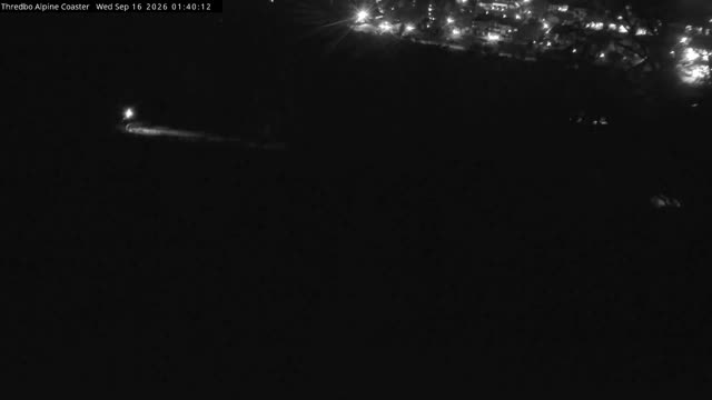 Thredbo Alpine Coaster Live snow cam captured at 16 September 2026 at 1:40 am AEST