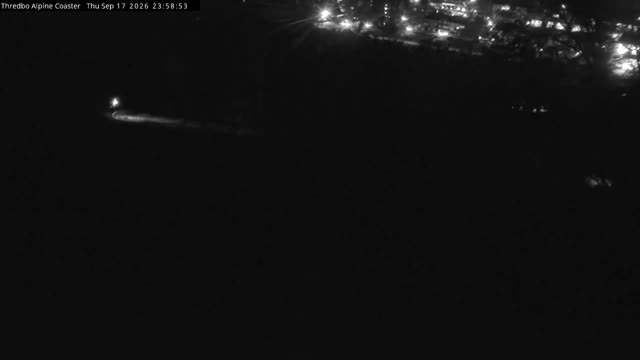 Thredbo Alpine Coaster Live snow cam captured at 17 September 2026 at 11:59 pm AEST
