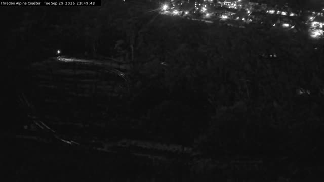 Thredbo Alpine Coaster Live snow cam captured at 29 September 2026 at 11:50 pm AEST