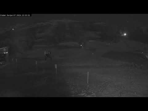 Thredbo Cruiser Area snow cam captured at 7 June 2026 at 11:58 pm AEST