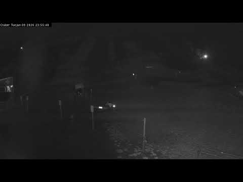 Thredbo Cruiser Area snow cam captured at 9 June 2026 at 11:59 pm AEST