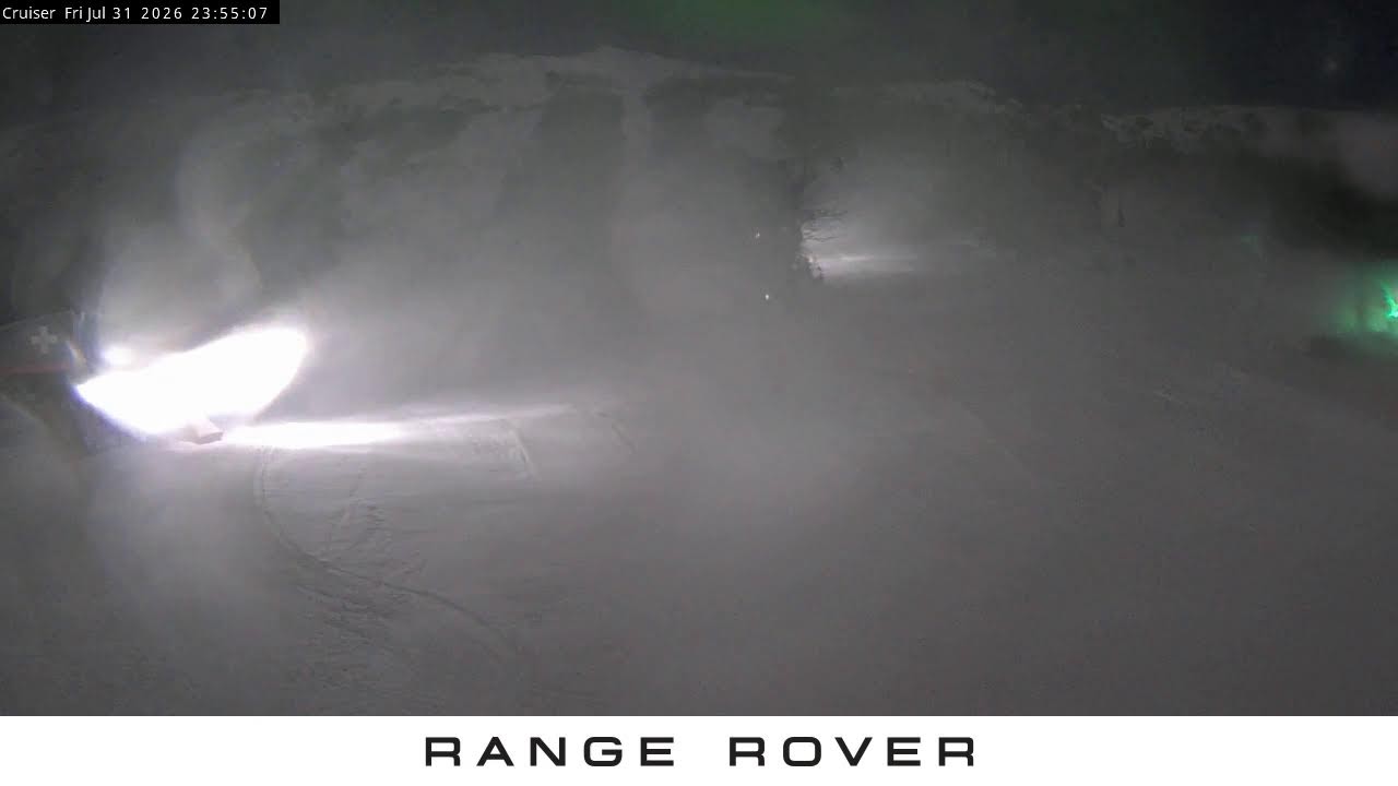 Thredbo Cruiser Area snow cam captured at 31 July 2026 at 11:56 pm AEST