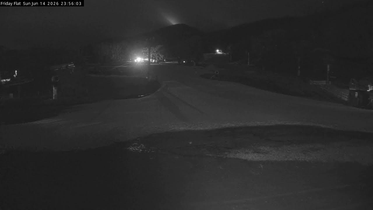 Thredbo Friday Flat Live snow cam captured at 14 June 2026 at 11:56 pm AEST