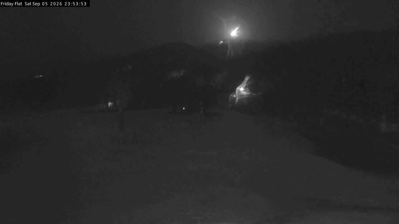 Thredbo Friday Flat Live snow cam captured at 5 September 2026 at 11:55 pm AEST