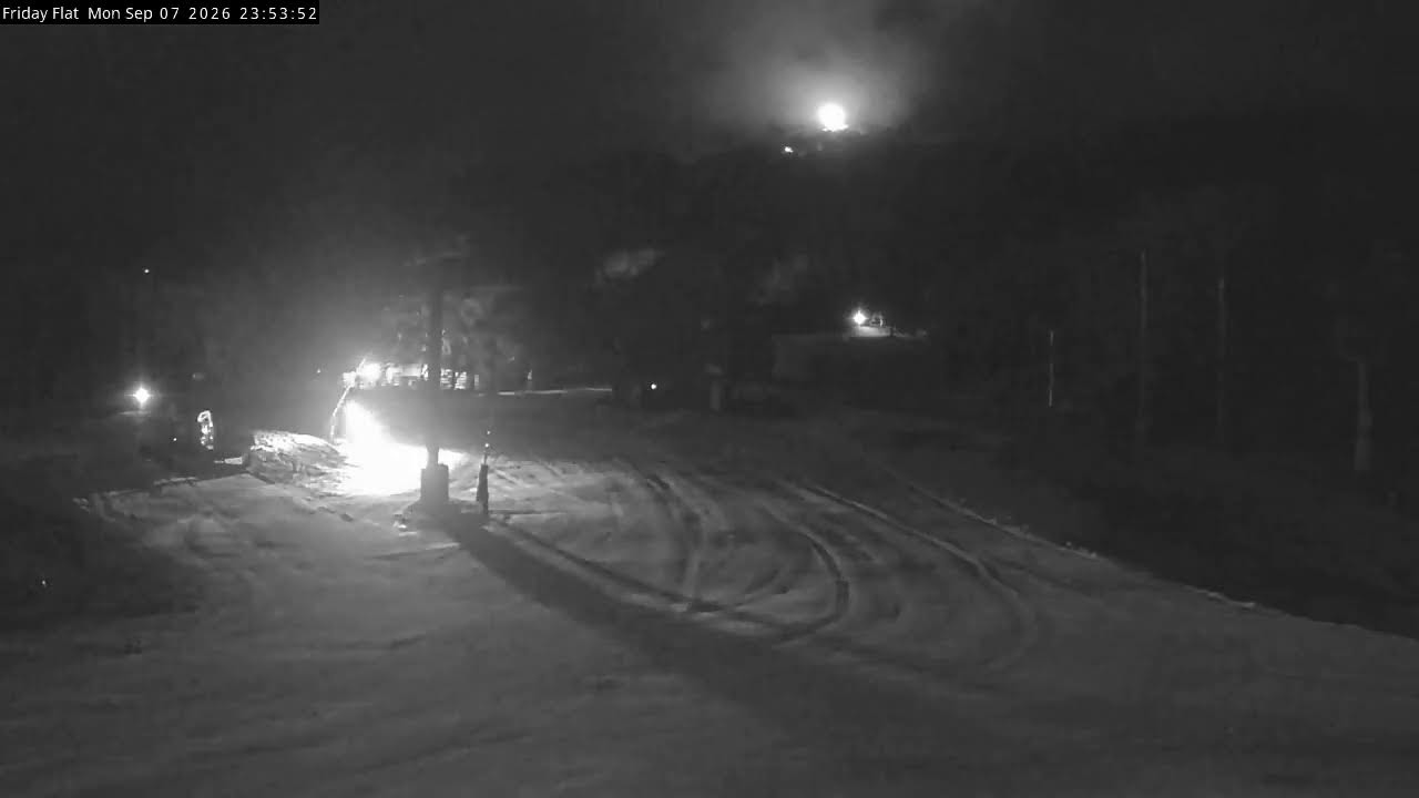 Thredbo Friday Flat Live snow cam captured at 7 September 2026 at 11:54 pm AEST