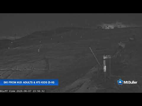 Mt Buller Skyline Live snow cam captured at 7 June 2026 at 11:58 pm AEST