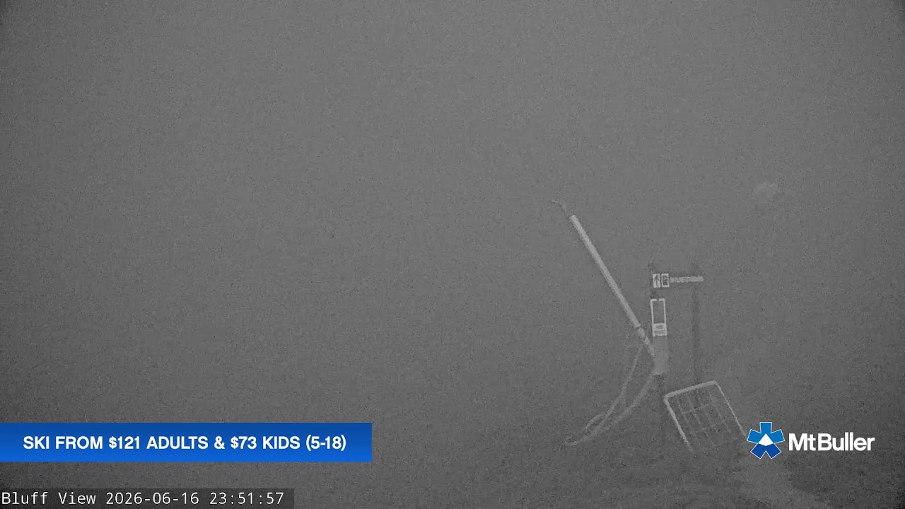 Mt Buller Skyline Live snow cam captured at 16 June 2026 at 11:54 pm AEST