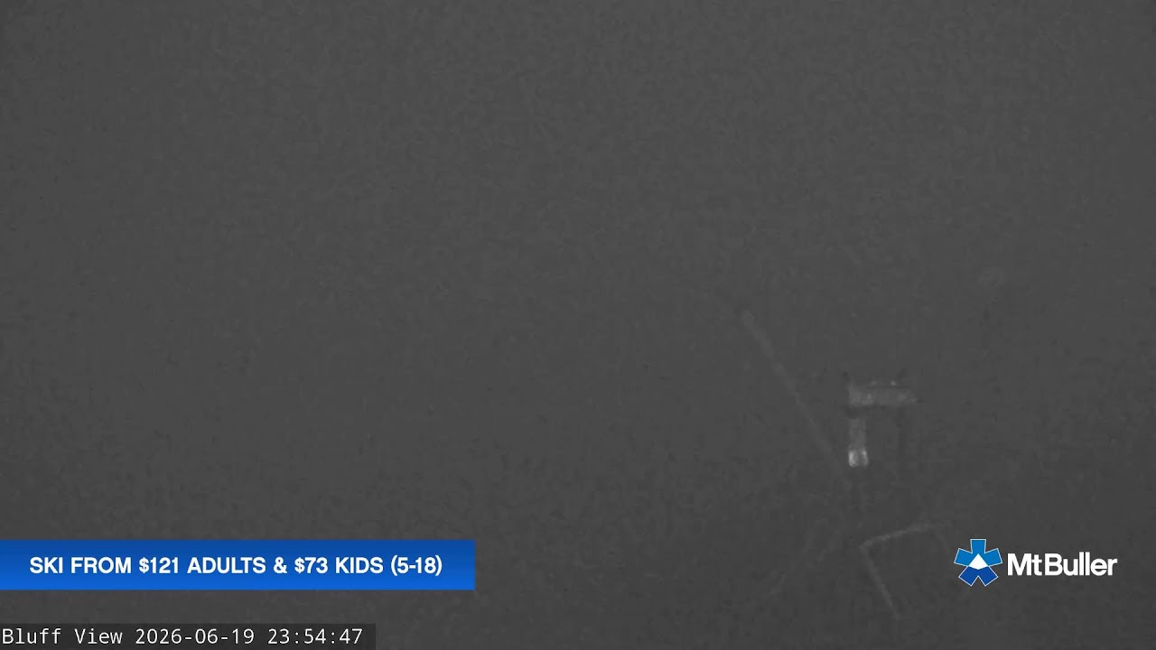 Mt Buller Skyline Live snow cam captured at 19 June 2026 at 11:59 pm AEST