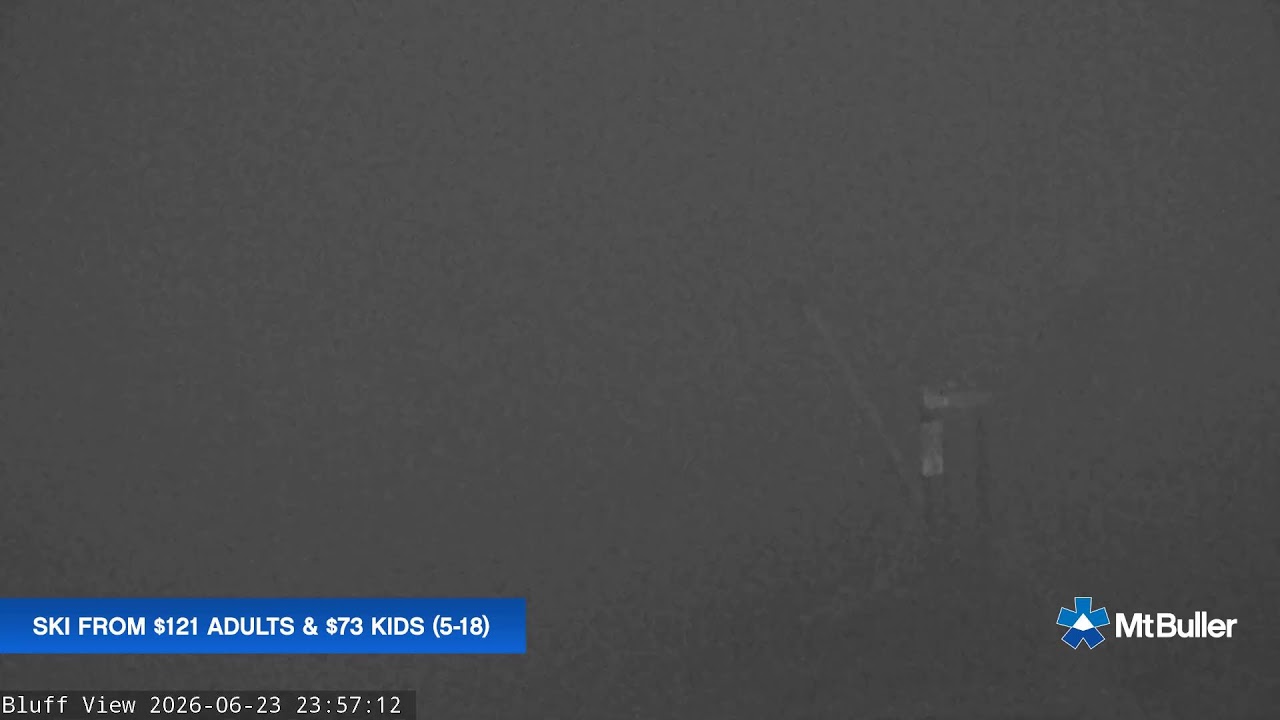 Mt Buller Skyline Live snow cam captured at 23 June 2026 at 11:58 pm AEST