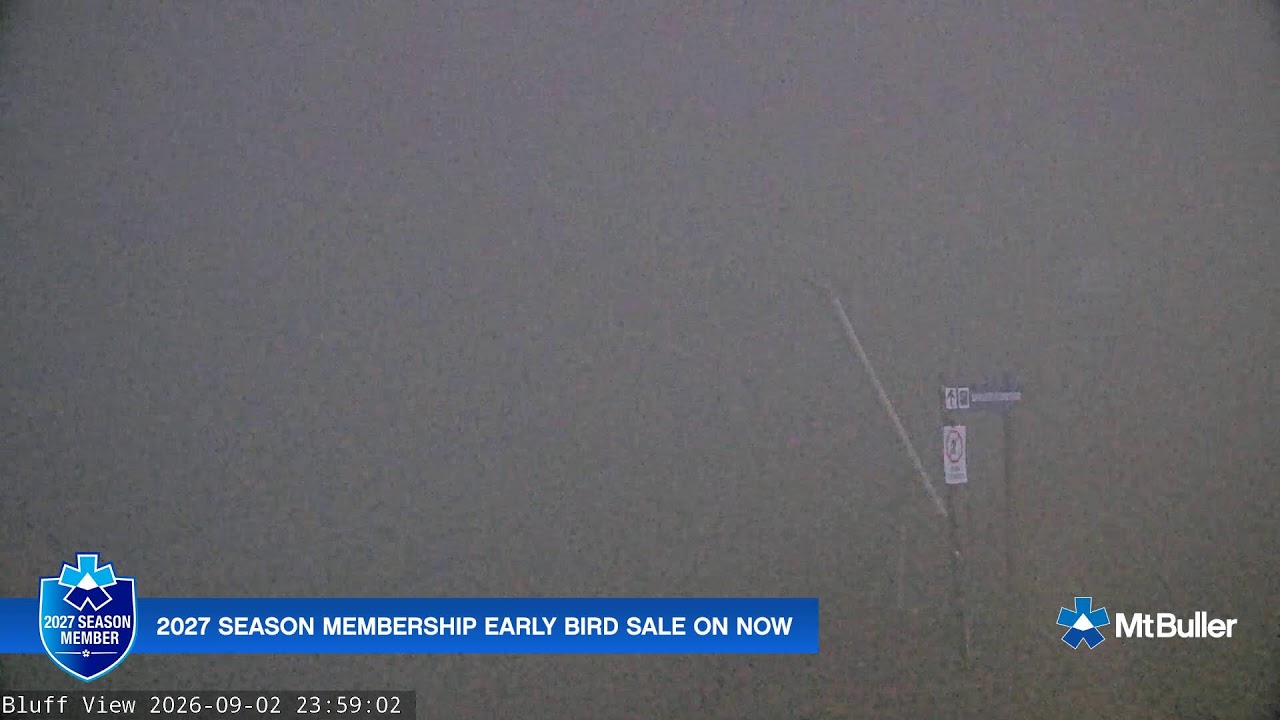 Mt Buller Skyline Live snow cam captured at 2 September 2026 at 11:59 pm AEST