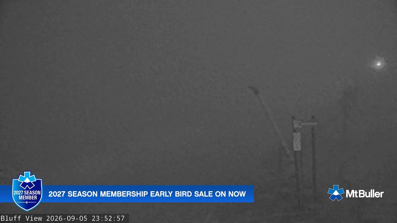 Mt Buller Skyline Live snow cam captured at 5 September 2026 at 11:55 pm AEST
