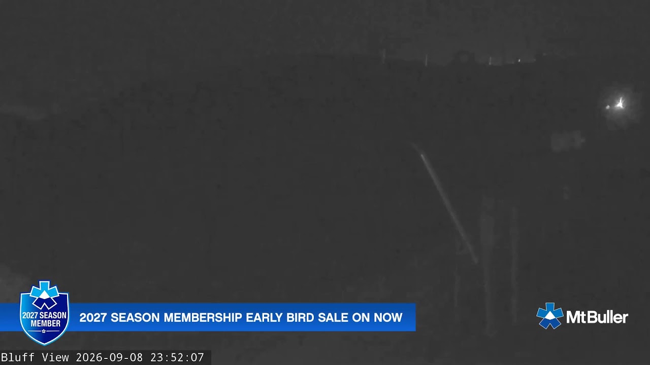 Mt Buller Skyline Live snow cam captured at 8 September 2026 at 11:54 pm AEST