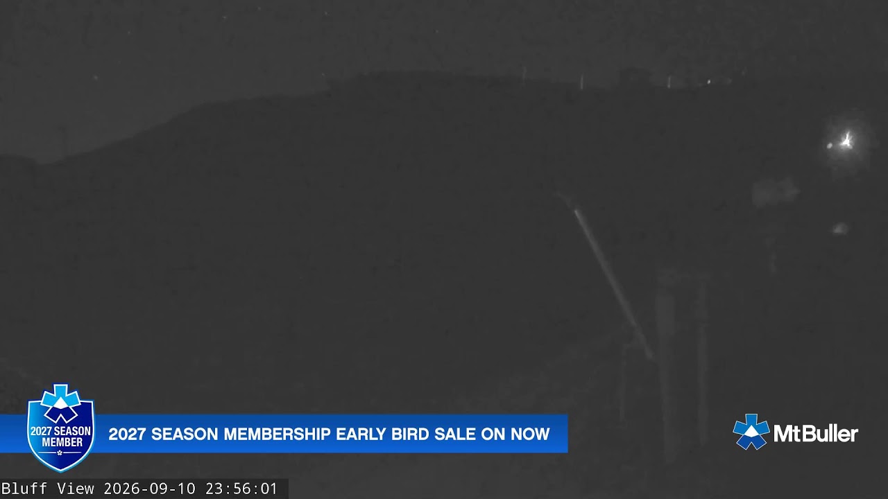 Mt Buller Skyline Live snow cam captured at 10 September 2026 at 11:59 pm AEST