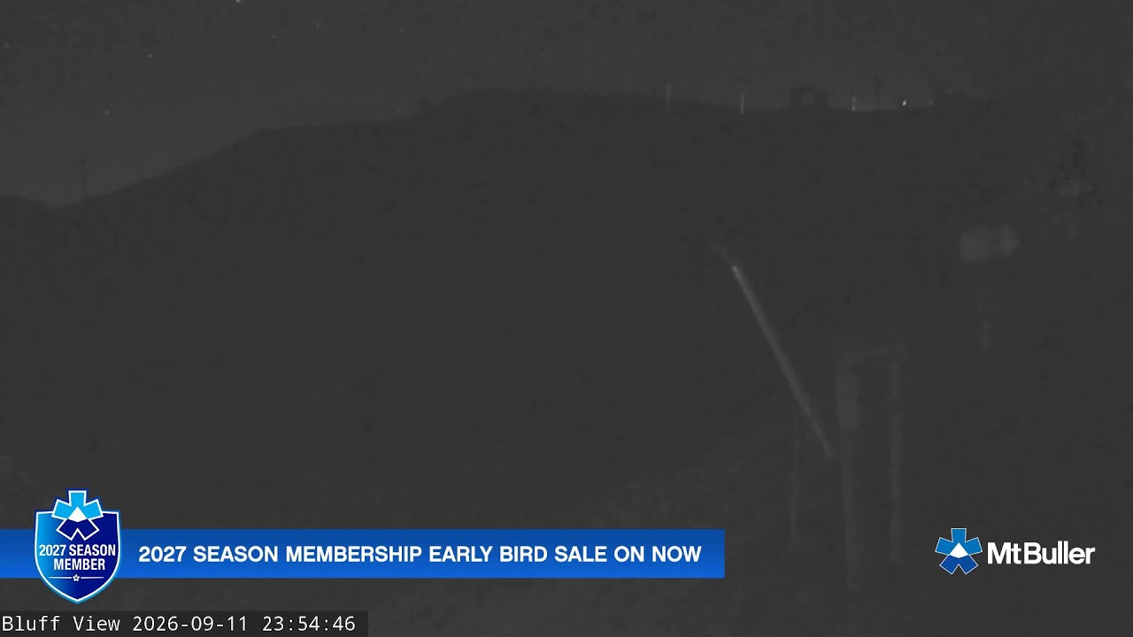 Mt Buller Skyline Live snow cam captured at 11 September 2026 at 11:55 pm AEST