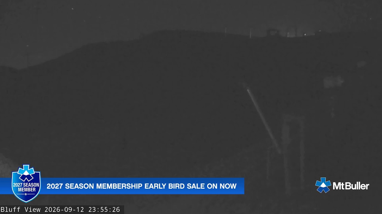 Mt Buller Skyline Live snow cam captured at 12 September 2026 at 11:58 pm AEST
