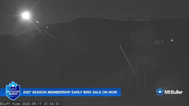 Mt Buller Skyline Live snow cam captured at 17 September 2026 at 11:54 pm AEST