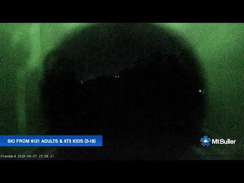 Mt Buller Standard Run Live snow cam captured at 7 June 2026 at 11:58 pm AEST