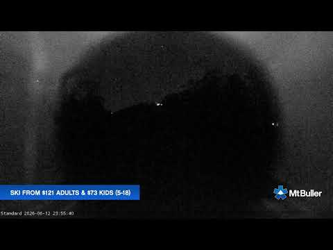 Mt Buller Standard Run Live snow cam captured at 12 June 2026 at 11:56 pm AEST