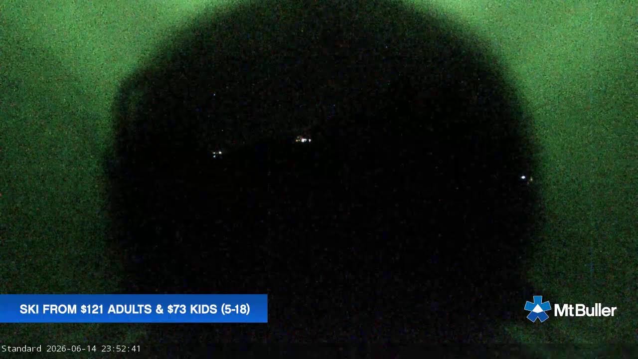 Mt Buller Standard Run Live snow cam captured at 14 June 2026 at 11:55 pm AEST