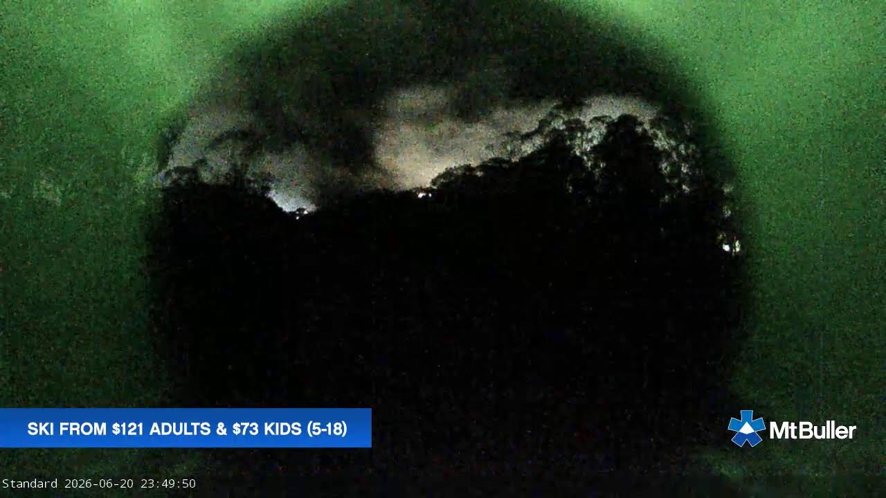 Mt Buller Standard Run Live snow cam captured at 20 June 2026 at 11:54 pm AEST