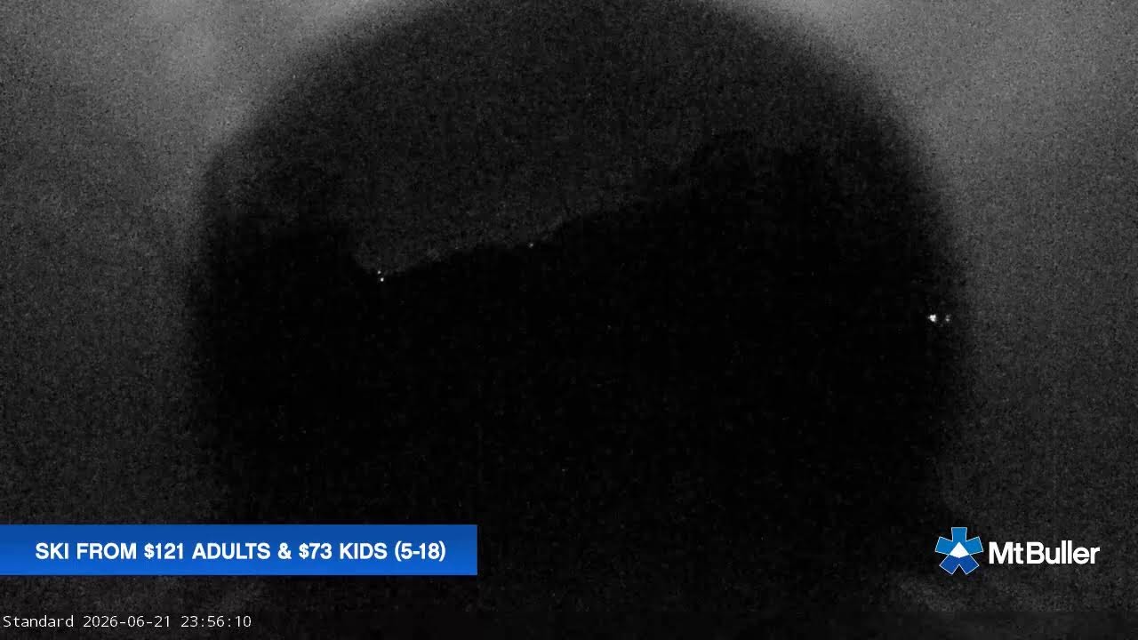 Mt Buller Standard Run Live snow cam captured at 21 June 2026 at 11:59 pm AEST