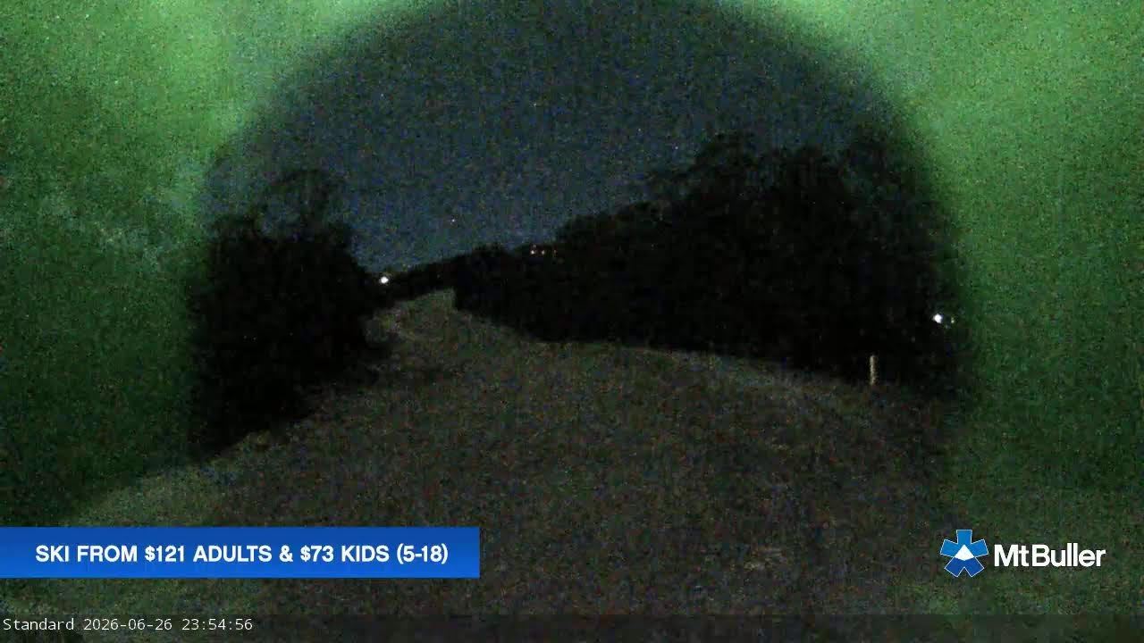 Mt Buller Standard Run Live snow cam captured at 26 June 2026 at 11:58 pm AEST