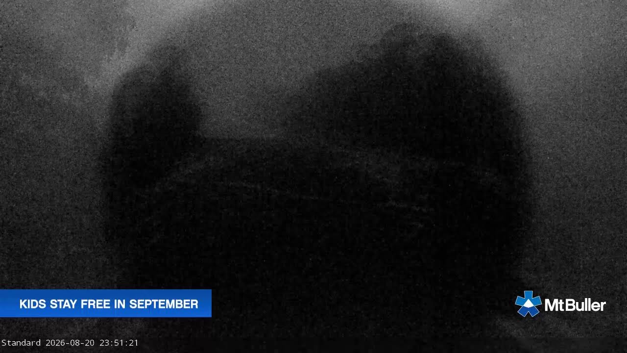 Mt Buller Standard Run Live snow cam captured at 20 August 2026 at 11:55 pm AEST