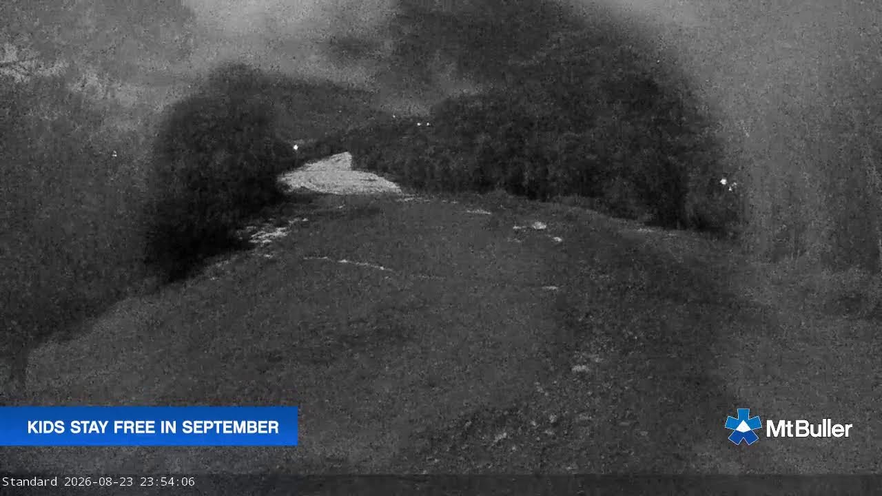 Mt Buller Standard Run Live snow cam captured at 23 August 2026 at 11:55 pm AEST