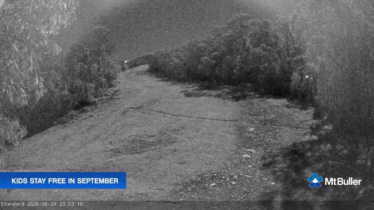 Mt Buller Standard Run Live snow cam captured at 29 August 2026 at 11:55 pm AEST