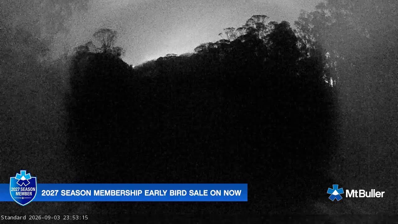 Mt Buller Standard Run Live snow cam captured at 3 September 2026 at 11:55 pm AEST